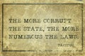 Corrupt state Tacitus