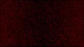 Corrupted Cipher - Deep Red Glitch Binary Matrix with Cryptic Cybersecurity Symbols Royalty Free Stock Photo