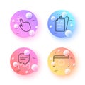 Corrupted file, Touchpoint and Recovery internet minimal line icons. For web application, printing. Vector