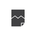 Corrupted file vector icon