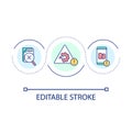 Corrupted files loop concept icon Royalty Free Stock Photo