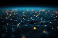 corrupted network or connection abstract digital background of points and lines glowing plexus big data abstract technology