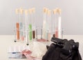 Corruption in a pharmaceutical laboratory Royalty Free Stock Photo