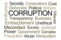 Corruption Word Cloud Royalty Free Stock Photo