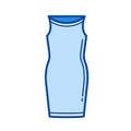 Corsage dress line icon.