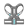 corset tool color icon vector illustration