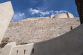 Calvi, Citadel, ancient walls, skyline, Corsica, Corse, France, Europe, island Royalty Free Stock Photo