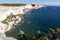 Corsica, Bonifacio, lighthouse, Strait of Bonifacio, beach, Mediterranean Sea, limestone, cliff, rocks, Bouches de Bonifacio