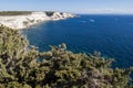 Corsica, Bonifacio, Strait of Bonifacio, beach, Mediterranean Sea, limestone, cliff, rocks, Bouches de Bonifacio