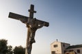 Crucifix, religion, Christ, Centuri Port, Port de Centuri, Haute Corse, Cap Corse, Corsica, France, Europe, island