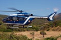 French police and ambulance helicopter