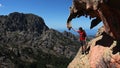 Corsica hiking in Calanche area Royalty Free Stock Photo