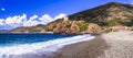 Corsica island beaches and nature scenery. Porto Ota Royalty Free Stock Photo