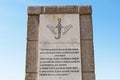 Corsica, monument of the battle at Col de Teghime, Haute Corse, Cap Corse, Barbaggio, Upper Corse, France, Europe, inland, island