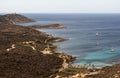 Calvi, Revellata lighthouse, beach, Pointe De La Revellata, skyline, Corsica, Haute Corse, France, Europe, island Royalty Free Stock Photo