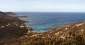 Calvi, Revellata lighthouse, beach, Pointe De La Revellata, skyline, Corsica, Haute Corse, France, Europe, island Royalty Free Stock Photo