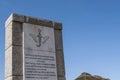 Corsica, monument of the battle at Col de Teghime, Haute Corse, Cap Corse, Barbaggio, Upper Corse, France, Europe, inland, island