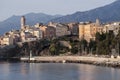 Bastia, sailboat, Mediterranean Sea, dawn, skyline, lighthouse, Corsica, Cap Corse, Haute Corse, France, Europe, island, summer