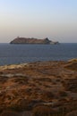 Ile de la Giraglia, Giraglia island, lighthouse, Barcaggio, Ersa, Cap Corse, Cape Corse, Haute-Corse, Corsica, France, Europe Royalty Free Stock Photo