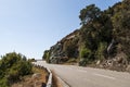 Corsica, wild landscape, Cap Corse, Haute Corse, France, Europe, island, winding road Royalty Free Stock Photo