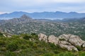 Corsican coastal desert des Agriates Royalty Free Stock Photo