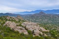 Corsican coastal desert des Agriates Royalty Free Stock Photo