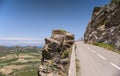 Corsican narrow scenic roads Royalty Free Stock Photo