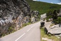 Corsican narrow scenic roads Royalty Free Stock Photo