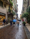 Corso Porta Borsari street, Verona, Italy Royalty Free Stock Photo