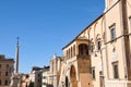 Corso Vittorio Emanuele in the medieval town of Tarquinia in Italy