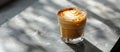 Cortado Coffee on Gray Table