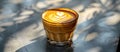 Cortado Coffee on Gray Table