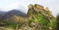 Corte - Corsica, view with citadel Royalty Free Stock Photo