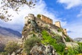 Corte - Corsica, view with citadel Royalty Free Stock Photo