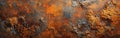 Corten Steel Stone Texture Background - Rustic Orange Brown Grunge Metal Panorama Banner Royalty Free Stock Photo