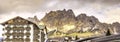 Cortina Ampezzo Dolomites panoramic - Italy Royalty Free Stock Photo