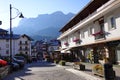 A sunny summer day in Cortina d`Ampezzo.
