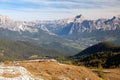 Cortina d Ampezzo and Croda Rosa, Dolomiti, Italy