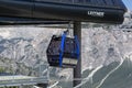 Ropeway station and cabin at Cortina d\'Ampezzo. Dolomites. Italy