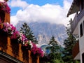 Cortina d`Ampezzo has a thousand year old history and a long tradition as a tourist destination: Dolomites mountains. Royalty Free Stock Photo