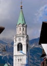Cortina d`Ampezzo has a thousand year old history and a long tradition as a tourist destination: Dolomites mountains. Royalty Free Stock Photo