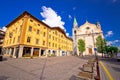 Cortina d` Ampezzo main square architecture view Royalty Free Stock Photo