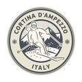 Cortina Dampezzo ski resort in Italy Royalty Free Stock Photo