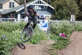 Cortney Knudson - Santa Cruz Mountain Bike Festival Royalty Free Stock Photo
