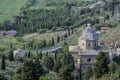 Cortona, arezzo, tuscany, italy, church madonna del calcinaio Royalty Free Stock Photo