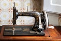 Ancient machine for sewing