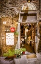 Cortona street in Tuscany Royalty Free Stock Photo