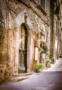 Cortona street in Tuscany Royalty Free Stock Photo