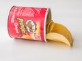 A Coruna - Spain - Pringles potato chips can isolated