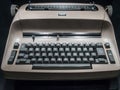 A Coruna - Spain, IBM Vintage typewriter machine Royalty Free Stock Photo